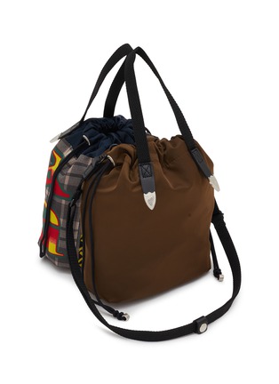 Detail View - Click To Enlarge - TOGA VIRILIS - Printed Drawstring Bucket Bag