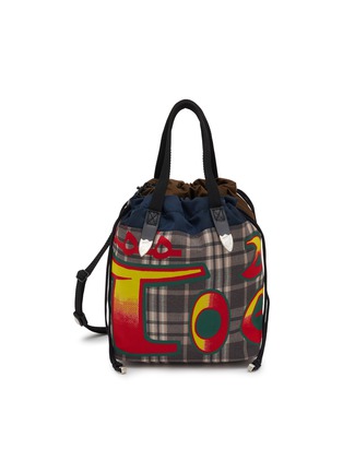 Main View - Click To Enlarge - TOGA VIRILIS - Printed Drawstring Bucket Bag