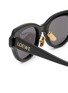 Detail View - Click To Enlarge - LOEWE - Acetate Slim Oval Sunglasses