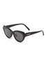 Main View - Click To Enlarge - LOEWE - Acetate Slim Oval Sunglasses