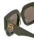 Detail View - Click To Enlarge - LOEWE - Anagram Acetate Round Sunglasses