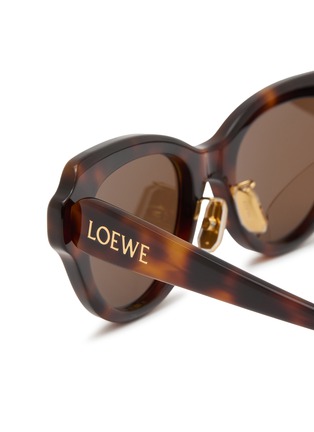 Detail View - Click To Enlarge - LOEWE - Acetate Slim Oval Sunglasses