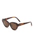 Main View - Click To Enlarge - LOEWE - Acetate Slim Oval Sunglasses