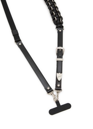 Detail View - Click To Enlarge - TOGA VIRILIS ACCESSORIES - Leather Braid Phone Strap