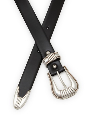 Detail View - Click To Enlarge - TOGA VIRILIS ACCESSORIES - Metal Leather Belt