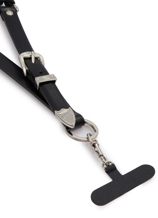 Detail View - Click To Enlarge - TOGA VIRILIS ACCESSORIES - Leather Braid Phone Handle Strap