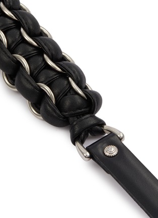 Detail View - Click To Enlarge - TOGA VIRILIS ACCESSORIES - Leather Braid Phone Handle Strap