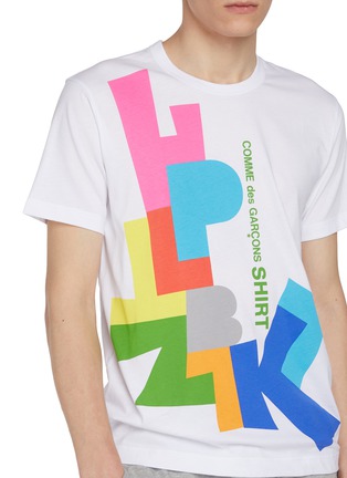  - COMME DES GARÇONS SHIRT - Jumbo Fun Letters Cotton T-Shirt