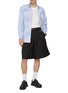 Figure View - Click To Enlarge - COMME DES GARÇONS SHIRT - Farmland Scenery Striped Patchwork Cotton Shirt