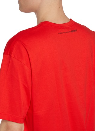  - COMME DES GARÇONS SHIRT - Oversized Back Logo Cotton T-Shirt