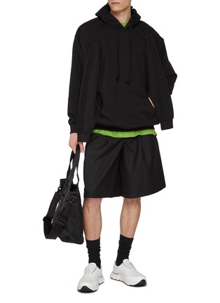 Figure View - Click To Enlarge - COMME DES GARÇONS SHIRT - Oversized Back Logo Cotton T-Shirt