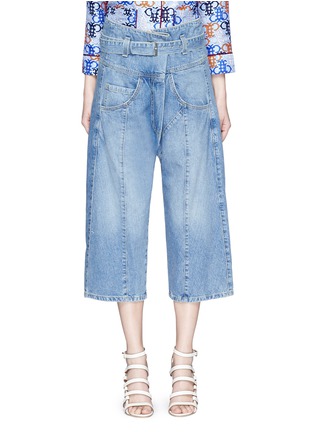 Main View - Click To Enlarge - RACHEL COMEY - 'Tolleson' belted cropped wide leg denim pants