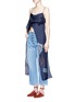 Figure View - Click To Enlarge - RACHEL COMEY - 'Virden' conch print drape cropped camisole top