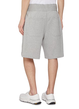 Back View - Click To Enlarge - COMME DES GARÇONS SHIRT - Elasticated Cotton Sweatshorts