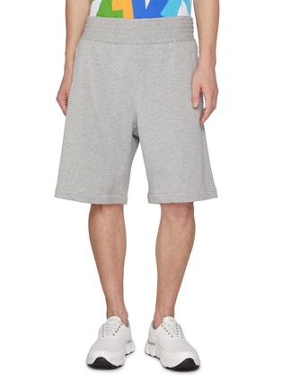 Main View - Click To Enlarge - COMME DES GARÇONS SHIRT - Elasticated Cotton Sweatshorts