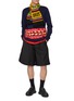 Figure View - Click To Enlarge - COMME DES GARÇONS SHIRT - Gothic Logo Band Sweater