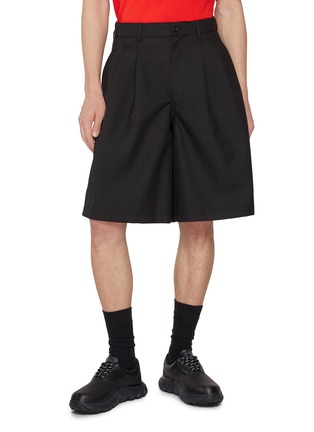 Main View - Click To Enlarge - COMME DES GARÇONS SHIRT - Pleated Relaxed Shorts