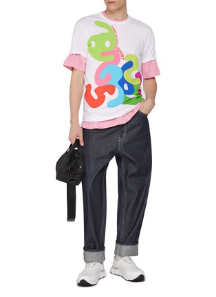 Figure View - Click To Enlarge - COMME DES GARÇONS SHIRT - Jumbo Fun Numbers Cotton T-Shirt