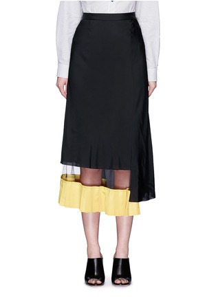 Main View - Click To Enlarge - TOGA ARCHIVES - Ruffle mesh hem maxi skirt