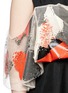 Detail View - Click To Enlarge - TOGA ARCHIVES - Mix ruffle off-shoulder taffeta dress