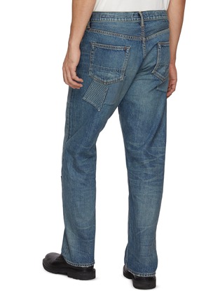 Back View - Click To Enlarge - FDMTL - Patchwork Medium Wash Jeans