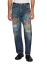 Main View - Click To Enlarge - FDMTL - Contrast Stitch Medium Wash Jeans