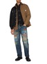 Figure View - Click To Enlarge - FDMTL - Contrast Stitch Medium Wash Jeans