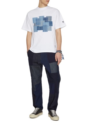 Figure View - Click To Enlarge - FDMTL - Embroidered Boro Cotton T-Shirt