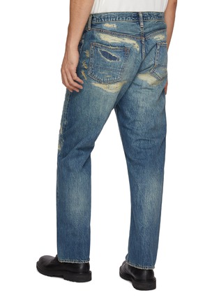 Back View - Click To Enlarge - FDMTL - Distressed Medium Wash Jeans