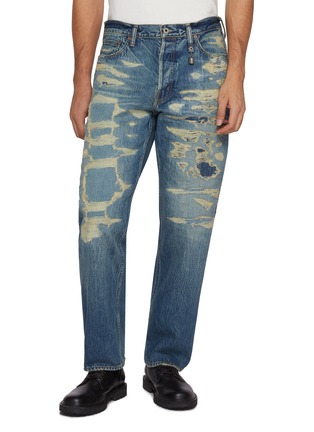 Main View - Click To Enlarge - FDMTL - Distressed Medium Wash Jeans