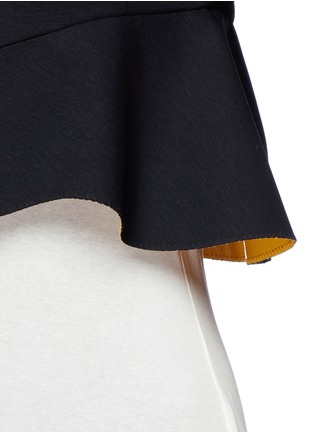 Detail View - Click To Enlarge - TOGA ARCHIVES - Extended hem contrast peplum waist top