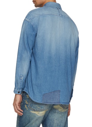 Back View - Click To Enlarge - FDMTL - Patchwork Light Wash Shirt