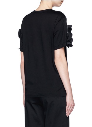 Back View - Click To Enlarge - TOGA ARCHIVES - Ruffle trim split cuff T-shirt