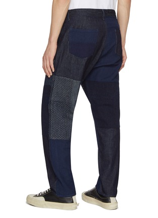 Back View - Click To Enlarge - FDMTL - Patchwork Rinsed Denim Pants