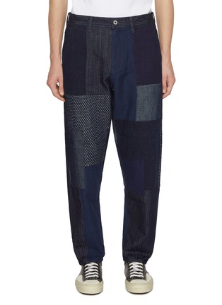 Main View - Click To Enlarge - FDMTL - Patchwork Rinsed Denim Pants
