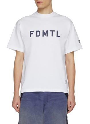 Main View - Click To Enlarge - FDMTL - Printed Logo Cotton T-Shirt