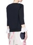 Back View - Click To Enlarge - TOGA ARCHIVES - Colourblock mesh bell sleeve floating sweater