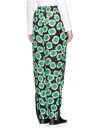 Back View - Click To Enlarge - TOGA ARCHIVES - Swirl print drawstring cupro pants
