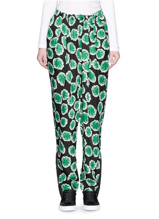 Main View - Click To Enlarge - TOGA ARCHIVES - Swirl print drawstring cupro pants