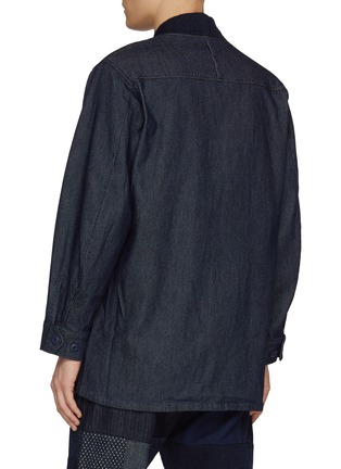 Back View - Click To Enlarge - FDMTL - Haori Rinsed Cotton Jungle Jacket