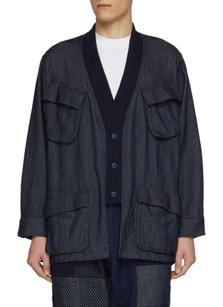 Main View - Click To Enlarge - FDMTL - Haori Rinsed Cotton Jungle Jacket