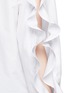 Detail View - Click To Enlarge - TOGA ARCHIVES - Cutout ruffle sleeve poplin shirt