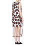 Back View - Click To Enlarge - TOGA ARCHIVES - Fringe mesh hem floral print dress