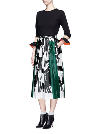 Figure View - Click To Enlarge - TOGA ARCHIVES - Panel print coated pants