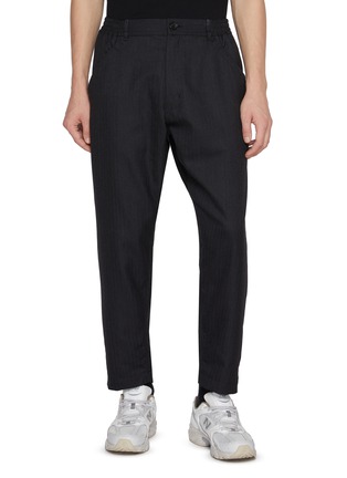 Main View - Click To Enlarge - COMME DES GARÇONS HOMME DEUX - Herringbone Striped Wool Pants