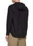 Back View - Click To Enlarge - COMME DES GARÇONS HOMME DEUX - Dobby Diamond Hooded Cotton Shirt