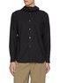 Main View - Click To Enlarge - COMME DES GARÇONS HOMME DEUX - Dobby Diamond Hooded Cotton Shirt