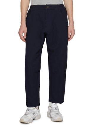 Main View - Click To Enlarge - COMME DES GARÇONS HOMME DEUX - Serge Elasticated Waist Straight Leg Pants