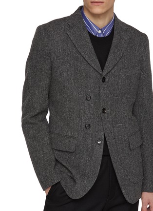  - COMME DES GARÇONS HOMME DEUX - Faux Double Layered Single Breasted Wool Blazer