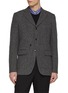 Main View - Click To Enlarge - COMME DES GARÇONS HOMME DEUX - Faux Double Layered Single Breasted Wool Blazer